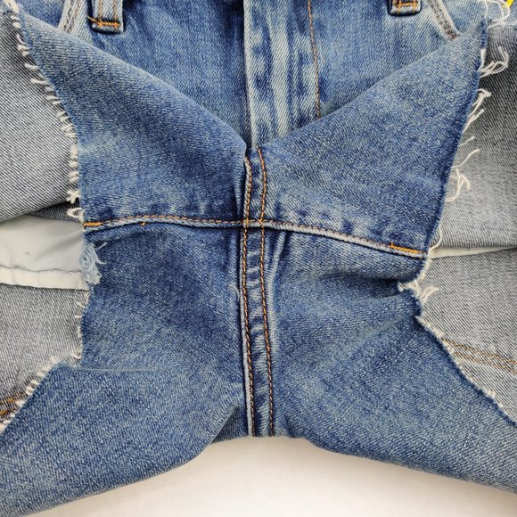 NEW BLANK NYC Cut-Off Denim Shorts Sun Rainbow - Picture 6 of 13